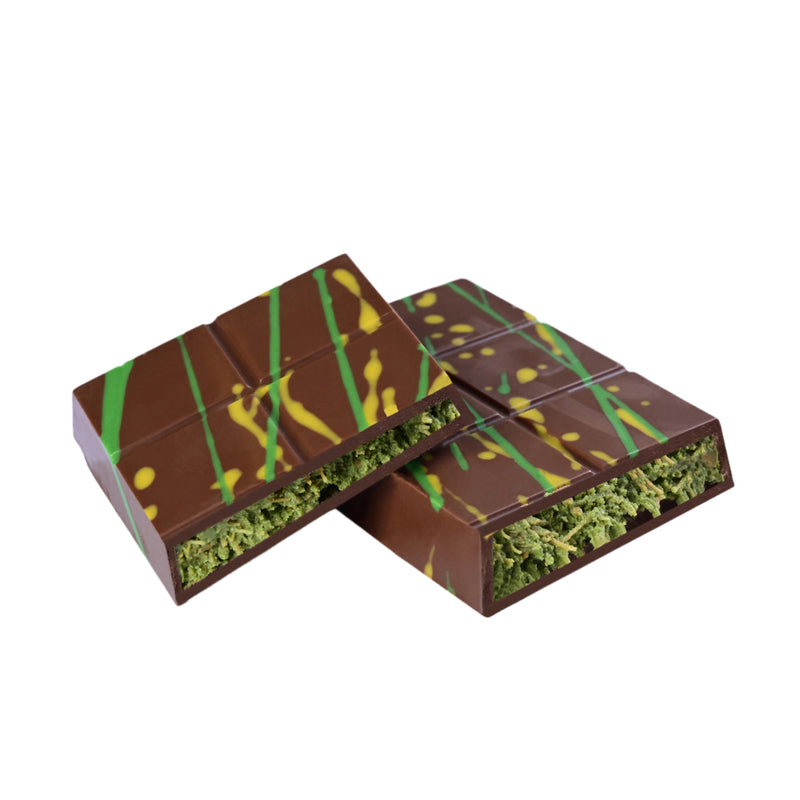 Milk Chocolate Kunafa with pistachio